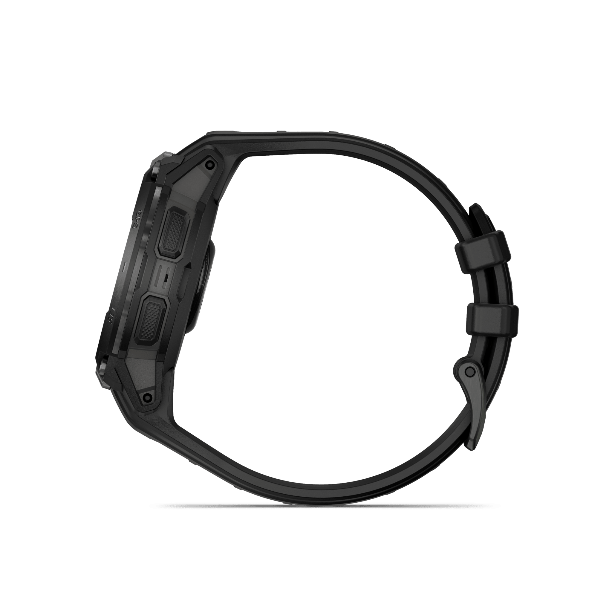 garmin instinct crossover amoled 45 mm tactical edition schwarz – hybrid gps outdoor smartwatch / silikonarmband