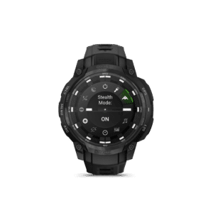 garmin instinct crossover amoled 45 mm tactical edition schwarz – hybrid gps outdoor smartwatch / silikonarmband