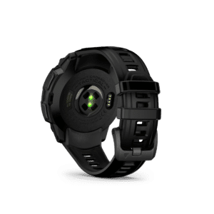 garmin instinct crossover amoled 45 mm tactical edition schwarz – hybrid gps outdoor smartwatch / silikonarmband