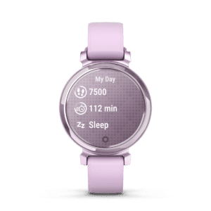 garmin lily 2 35 mm flieder – fitness smartwatch / silikonarmband