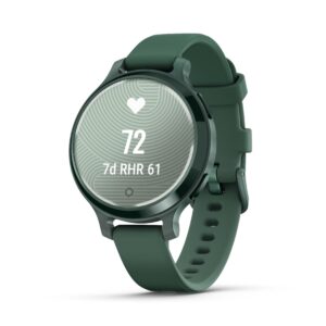 Garmin Lily 2 Active 38 mm Jaspisgrün – GPS-Fitness-Smartwatch / Silikonarmband