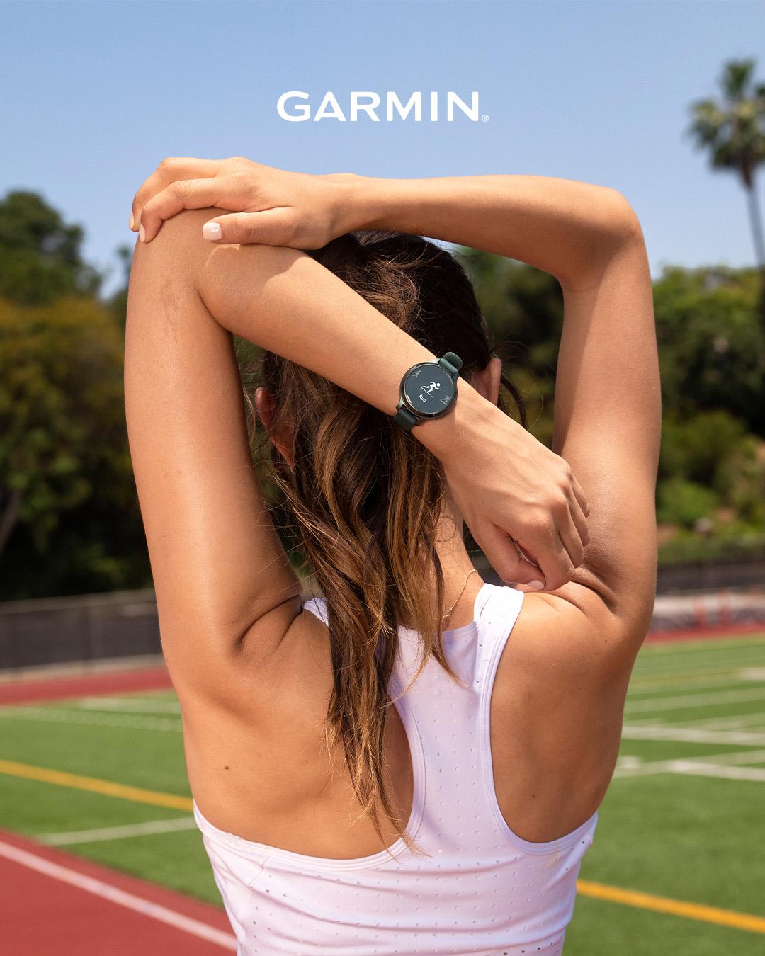 garmin lily 2 active 38 mm silber – gps fitness smartwatch / silikonarmband
