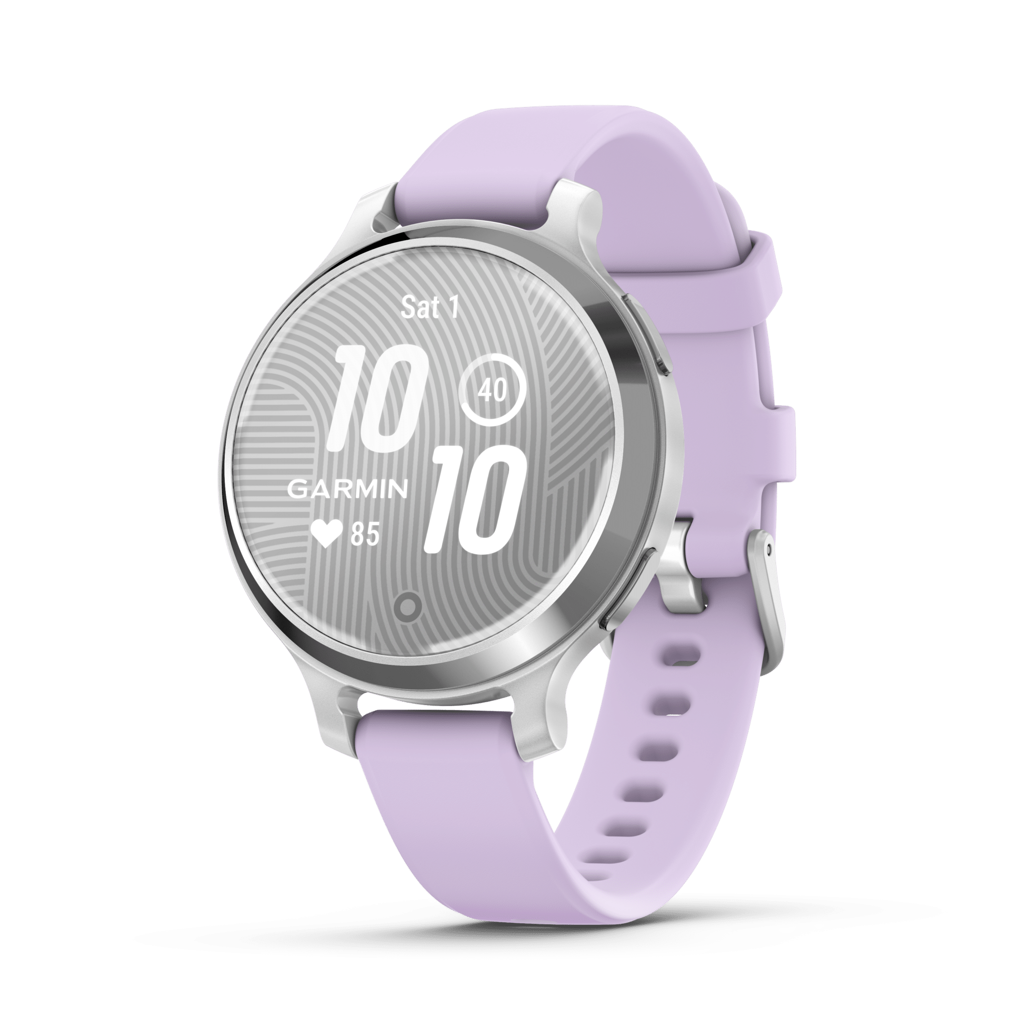 garmin lily 2 active 38 mm silber – gps fitness smartwatch / silikonarmband