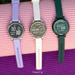 garmin lily 2 active 38 mm silber – gps fitness smartwatch / silikonarmband
