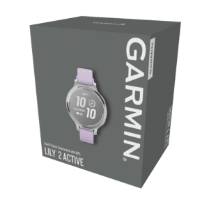 garmin lily 2 active 38 mm silber – gps fitness smartwatch / silikonarmband