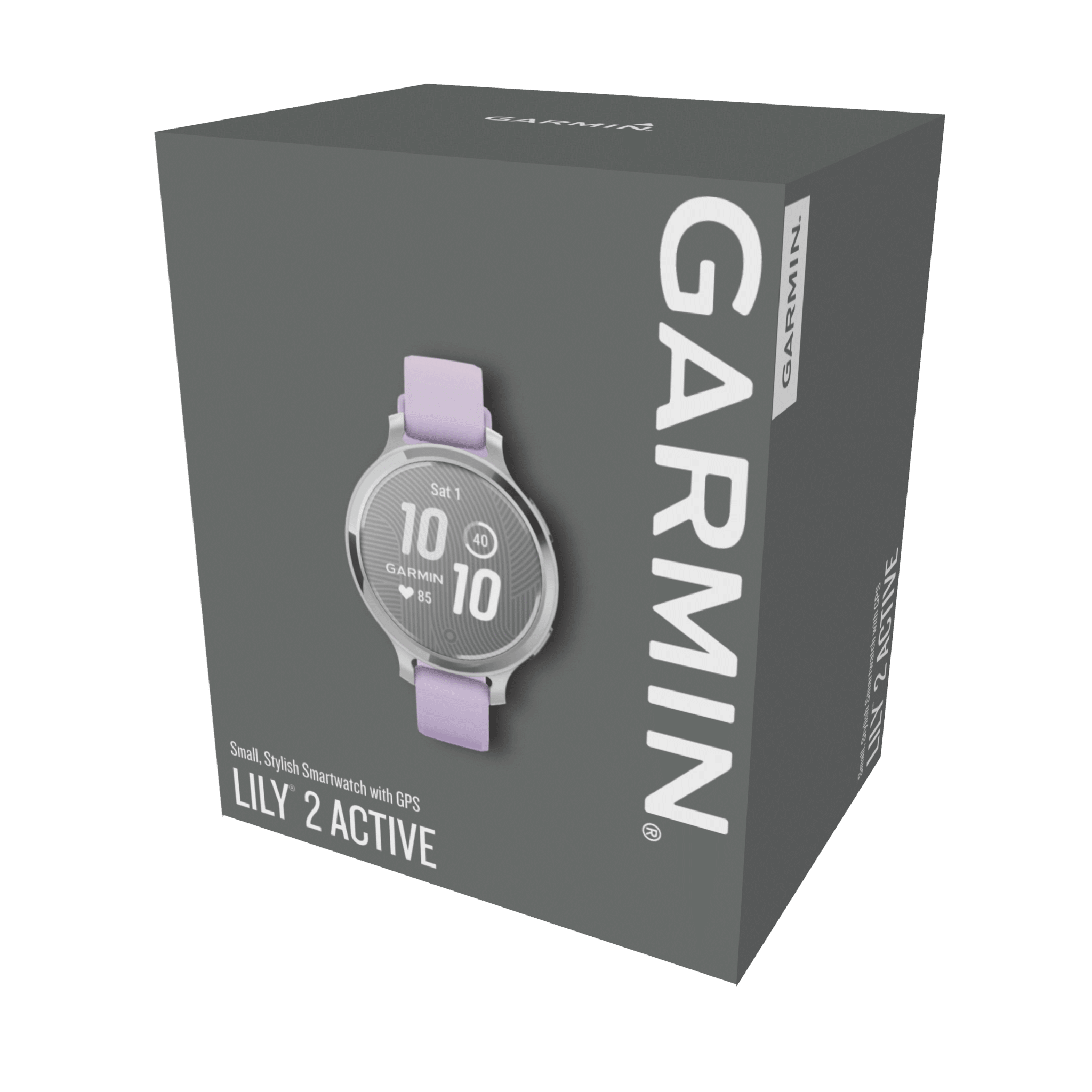 garmin lily 2 active 38 mm silber – gps fitness smartwatch / silikonarmband