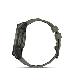 garmin tactix 8 amoled 51 mm olivgrün cerakote – taktische gps smartwatch / silikonarmband