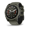 garmin tactix 8 amoled 51 mm olivgrün cerakote – taktische gps smartwatch / silikonarmband