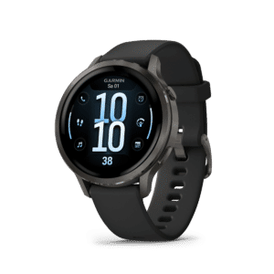 garmin venu 4 amoled 41 mm schwarz / schiefergrau – gps fitness smartwatch / silikonarmband