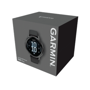 garmin venu 4 amoled 41 mm schwarz / schiefergrau – gps fitness smartwatch / silikonarmband
