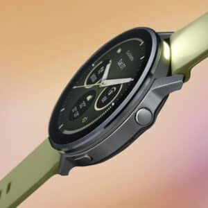 garmin venu 4 amoled 45 mm silber / zitrone – gps fitness smartwatch / silikonarmband