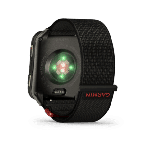 garmin venu x1 amoled 45 mm schwarz – gps fitness smartwatch / nylonarmband