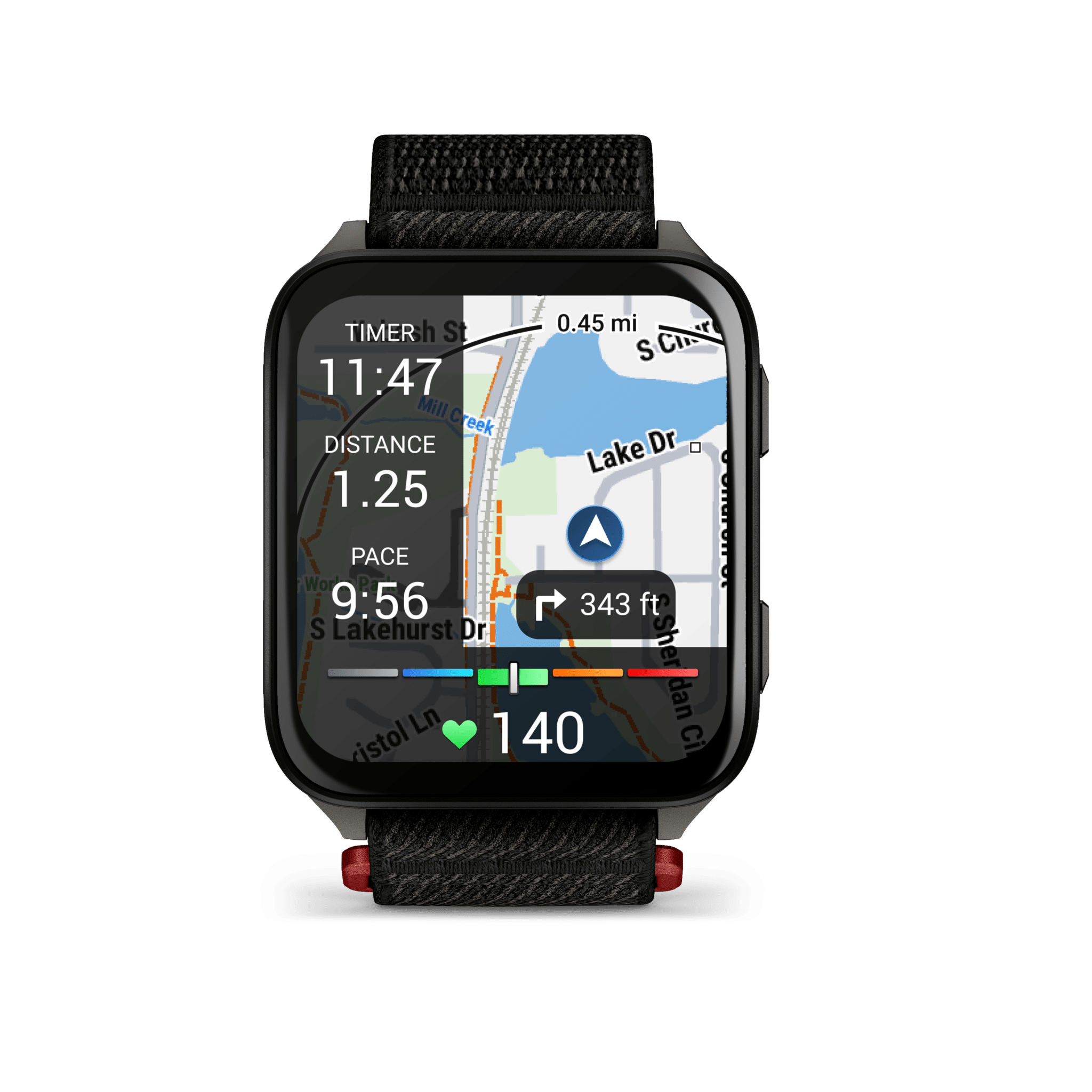 garmin venu x1 amoled 45 mm schwarz – gps fitness smartwatch / nylonarmband