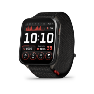 garmin venu x1 amoled 45 mm schwarz – gps fitness smartwatch / nylonarmband