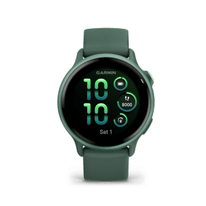 garmin vivoactive 6 amoled 42 mm jaspisgrün – gps fitness smartwatch / silikonarmband