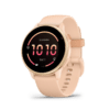 garmin vivoactive 6 amoled 42 mm pink dawn – gps fitness smartwatch / silikonarmband