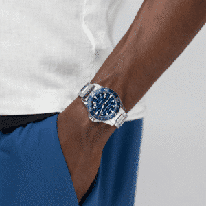 hamilton khaki navy scuba automatik blau 40mm edelstahl