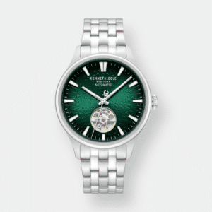 kenneth cole newport automatik grün 42mm edelstahl