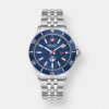 swiss military hanowa flagship quarz blau 42mm edelstahl