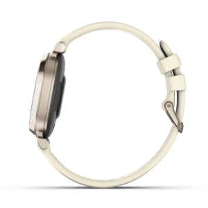 titel garmin lily 2 35 mm kokosnuss / cremegold – fitness smartwatch / silikonarmband