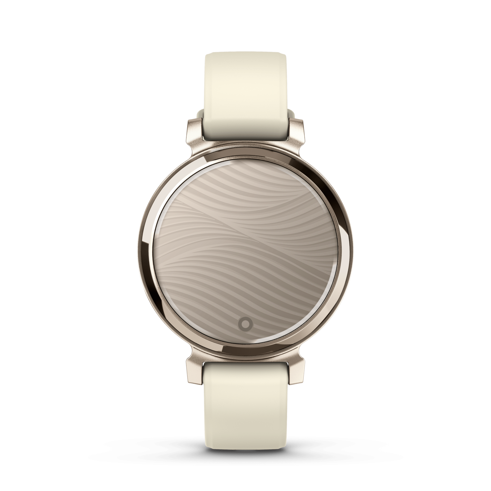 titel garmin lily 2 35 mm kokosnuss / cremegold – fitness smartwatch / silikonarmband