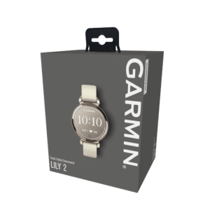 titel garmin lily 2 35 mm kokosnuss / cremegold – fitness smartwatch / silikonarmband