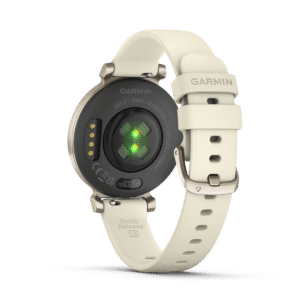 titel garmin lily 2 35 mm kokosnuss / cremegold – fitness smartwatch / silikonarmband