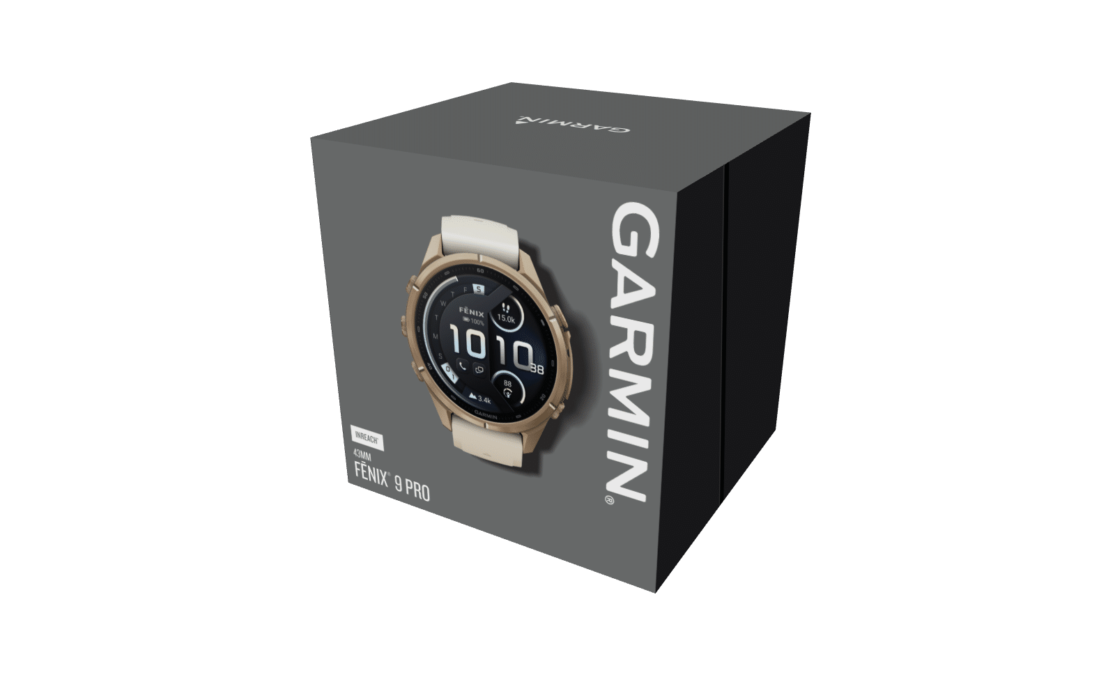 Garmin fenix 9 Pro inReach AMOLED Autumn Gold Creme French Gray Titan 43mm – Hybrid-GPS-Outdoor-Smartwatch / Silikonarmband – Bild 6