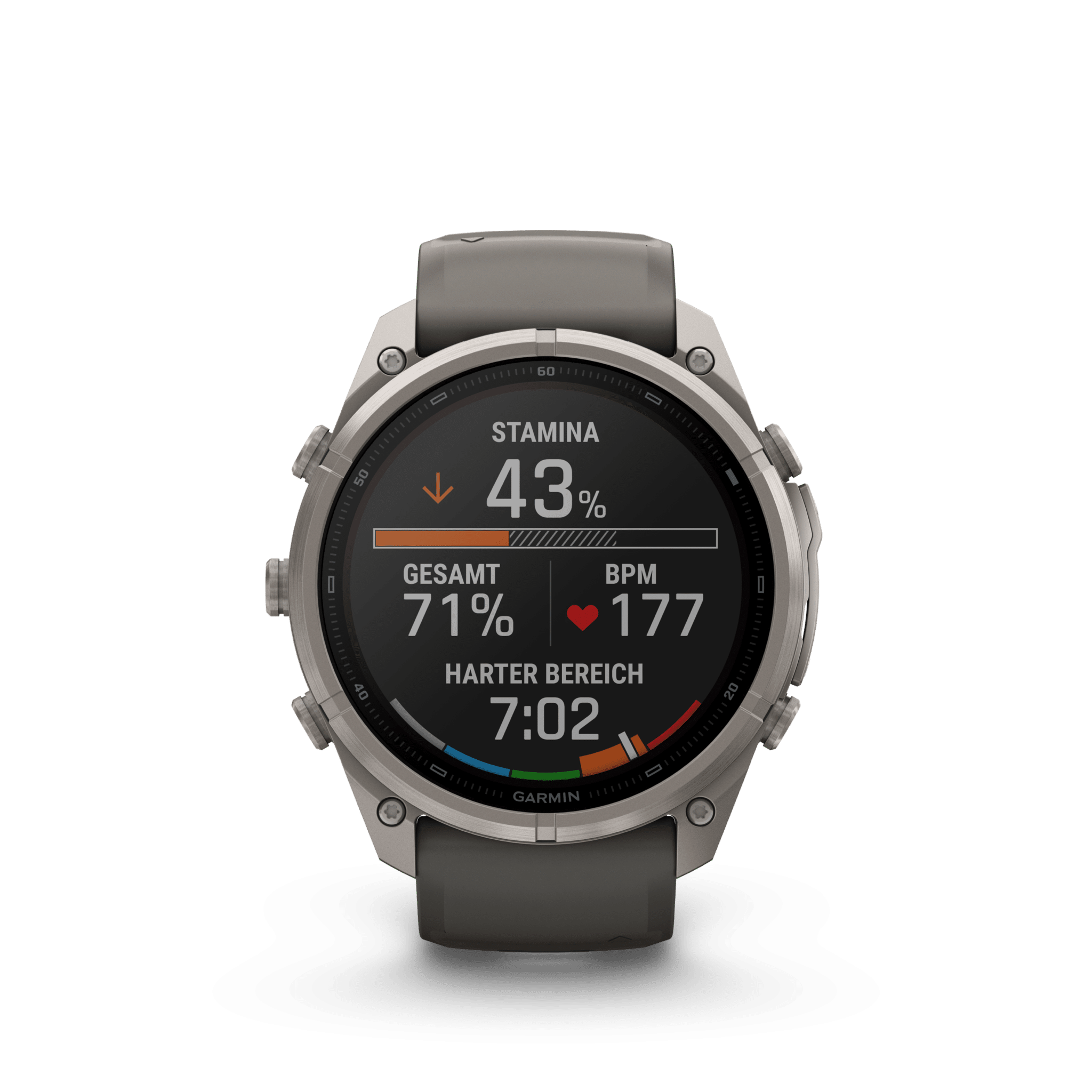 Garmin fenix 9 Pro inReach Solar Kieselgrau Titan 51mm – Hybrid-GPS-Outdoor-Smartwatch / Silikonarmband – Bild 2