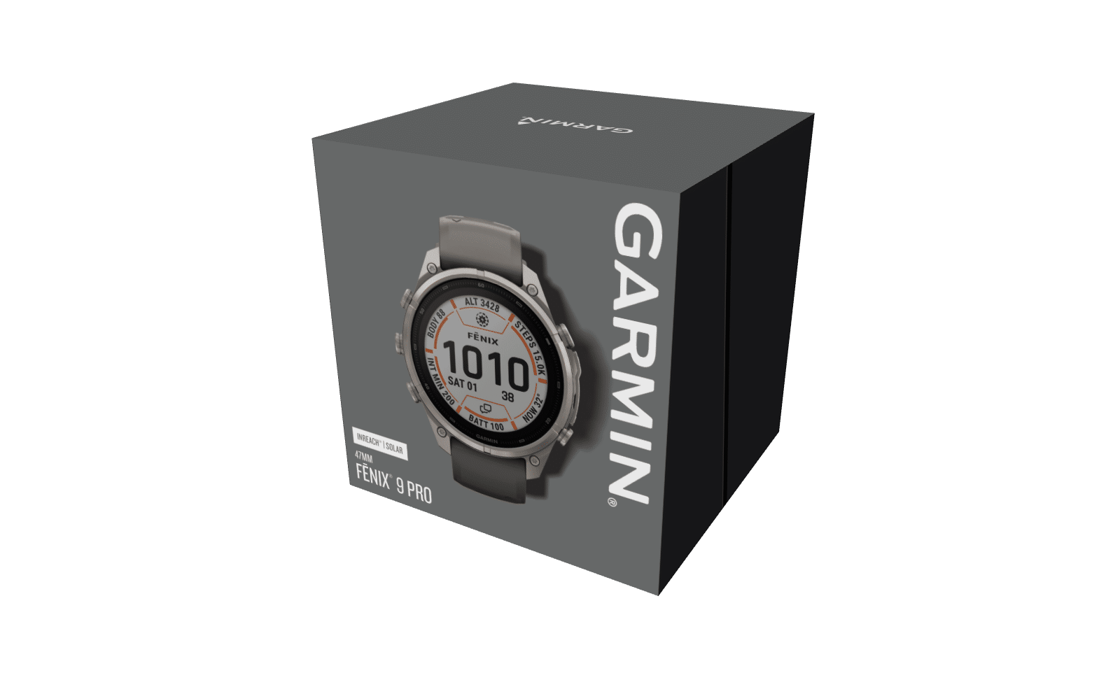 Garmin fenix 9 Pro inReach Solar Kieselgrau Titan 47mm – Hybrid-GPS-Outdoor-Smartwatch / Silikonarmband – Bild 5