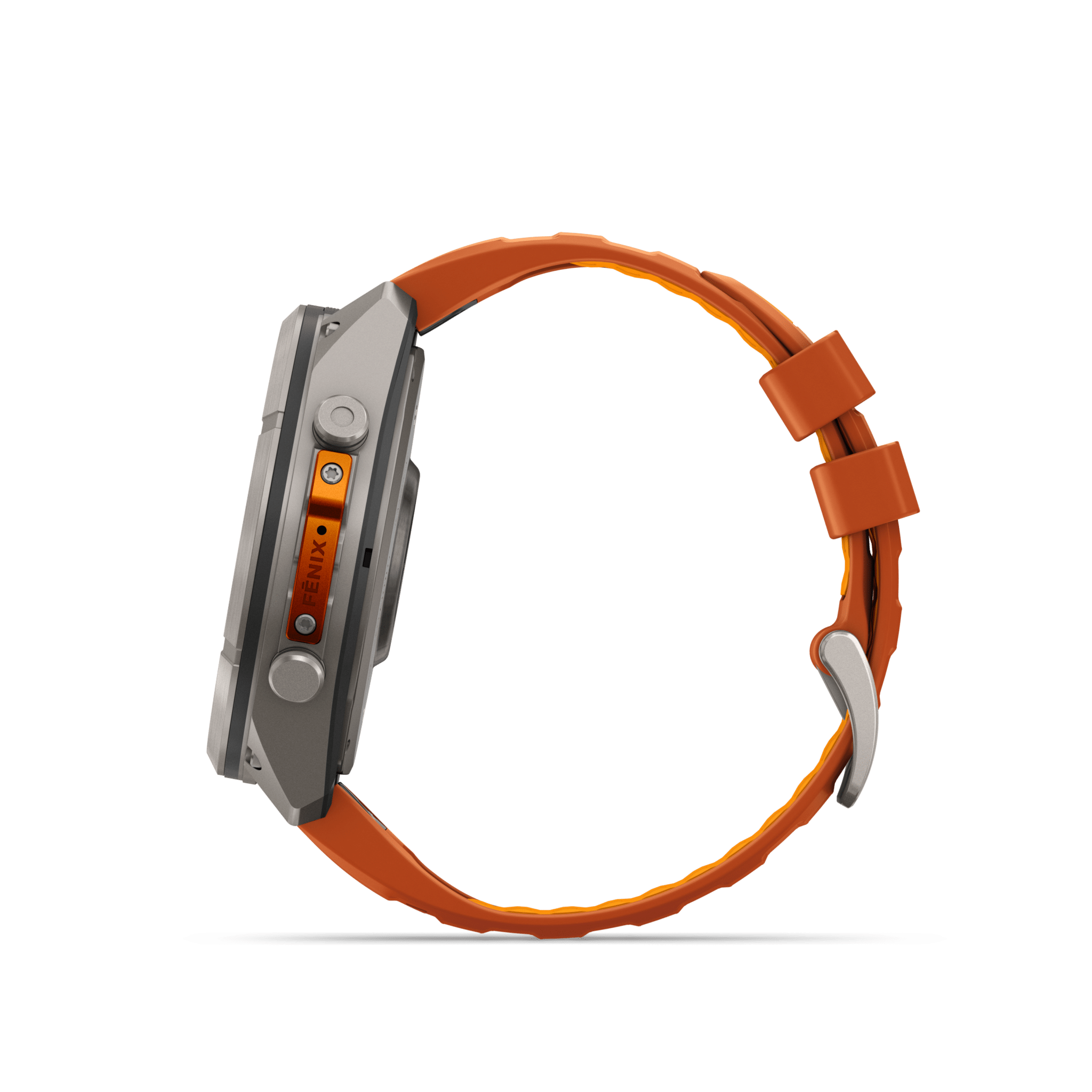 Garmin fenix 9 Pro inReach AMOLED Autumn Orange Spark Orange Titan 51mm – Hybrid-GPS-Outdoor-Smartwatch / Silikonarmband – Bild 4