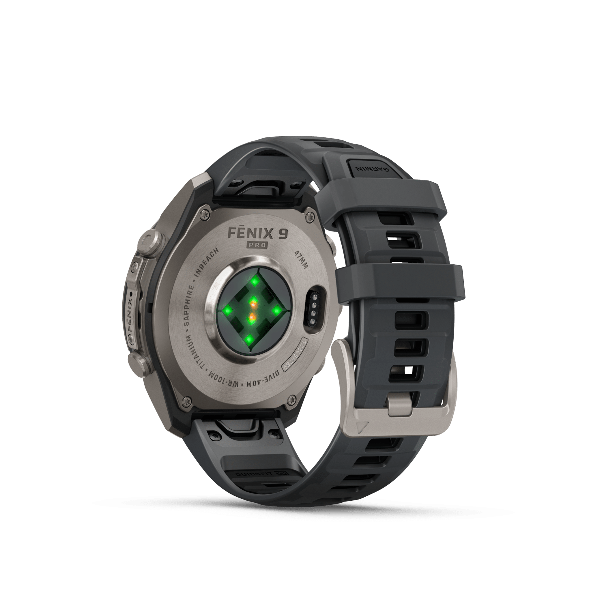 Garmin fenix 9 Pro inReach AMOLED Graphit Schwarz Titan 47mm – Hybrid-GPS-Outdoor-Smartwatch / Silikonarmband – Bild 5