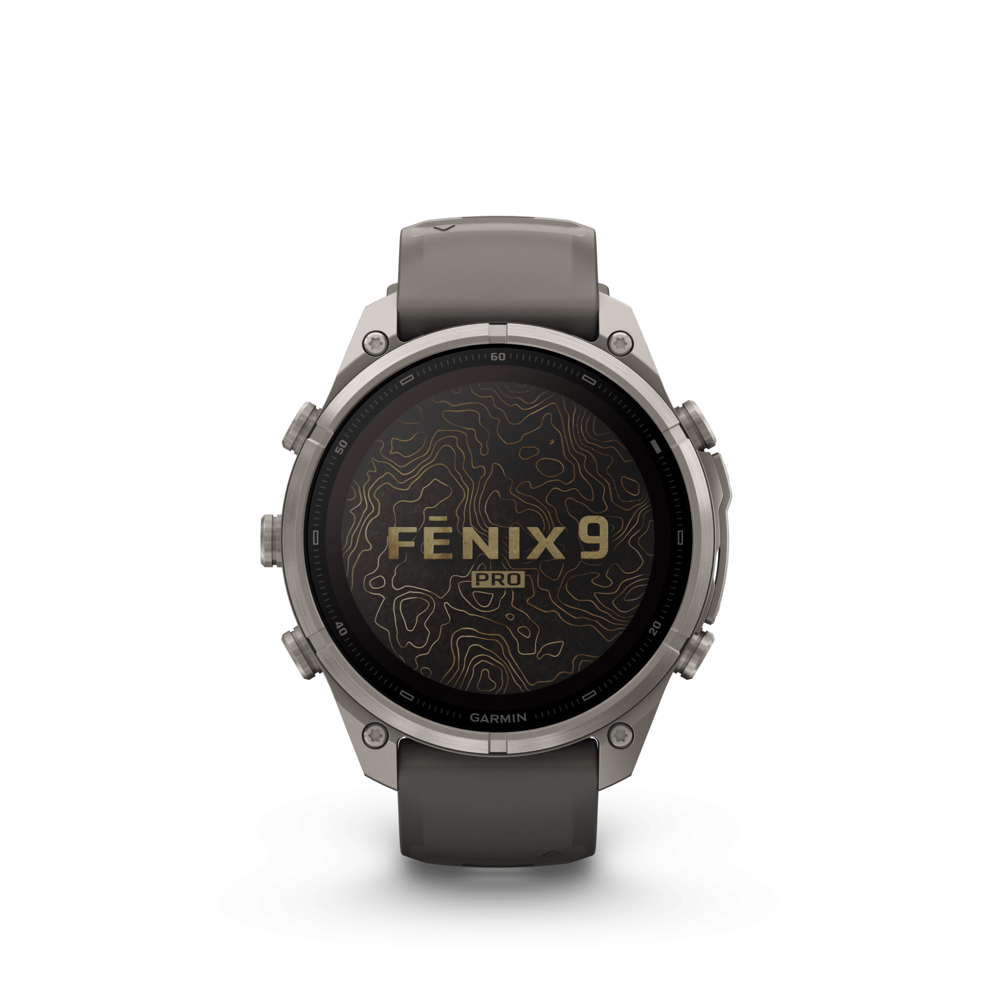 Garmin fenix 9 Pro inReach Solar Kieselgrau Titan 47mm – Hybrid-GPS-Outdoor-Smartwatch / Silikonarmband – Bild 2