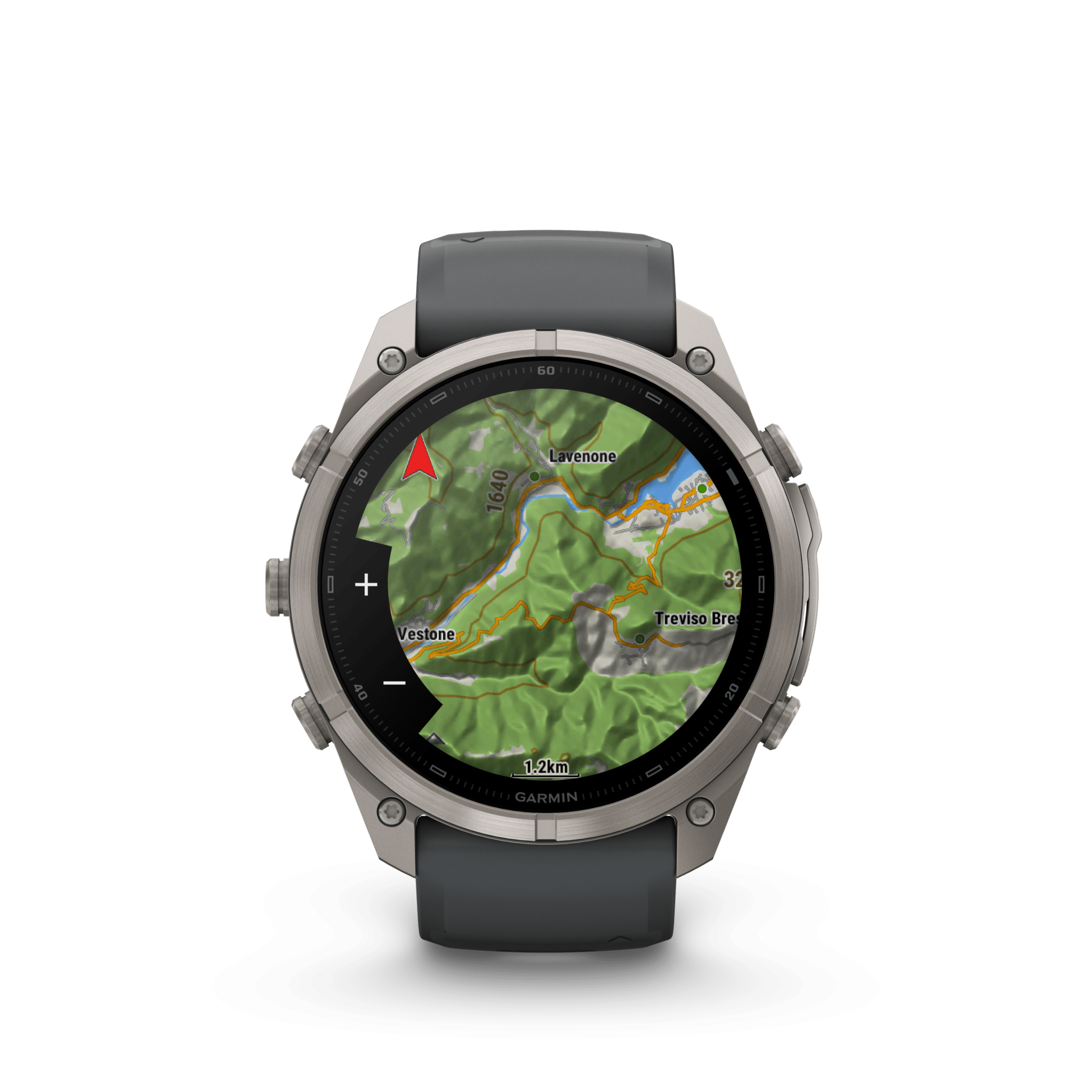 Garmin fenix 9 Pro inReach AMOLED Graphit Schwarz Titan 51mm – Hybrid-GPS-Outdoor-Smartwatch / Silikonarmband – Bild 3