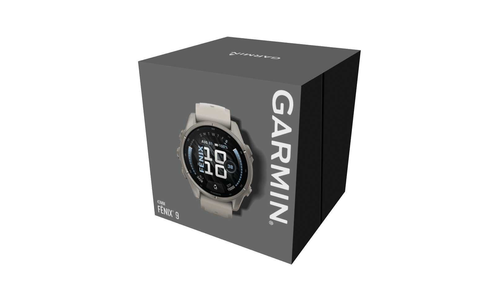 Garmin fenix 9 AMOLED Nebelgrau Titan 43mm – Hybrid-GPS-Outdoor-Smartwatch / Silikonarmband – Bild 5