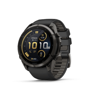 Garmin fenix 9 Pro inReach AMOLED Schwarz Kieselgrau Carbongrau DLC Titan 51mm – Hybrid-GPS-Outdoor-Smartwatch / Silikonarmband