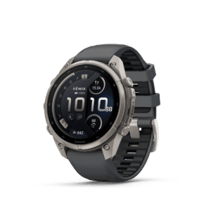 Garmin fenix 9 Pro inReach AMOLED Graphit Schwarz Titan 47mm – Hybrid-GPS-Outdoor-Smartwatch / Silikonarmband